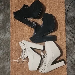 Black and tan high heels Size 8 new